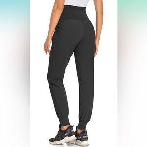 3 Pairs-Maternity Quick-Dry Pants Workout Scrub Joggers Pregnancy Sweatpants